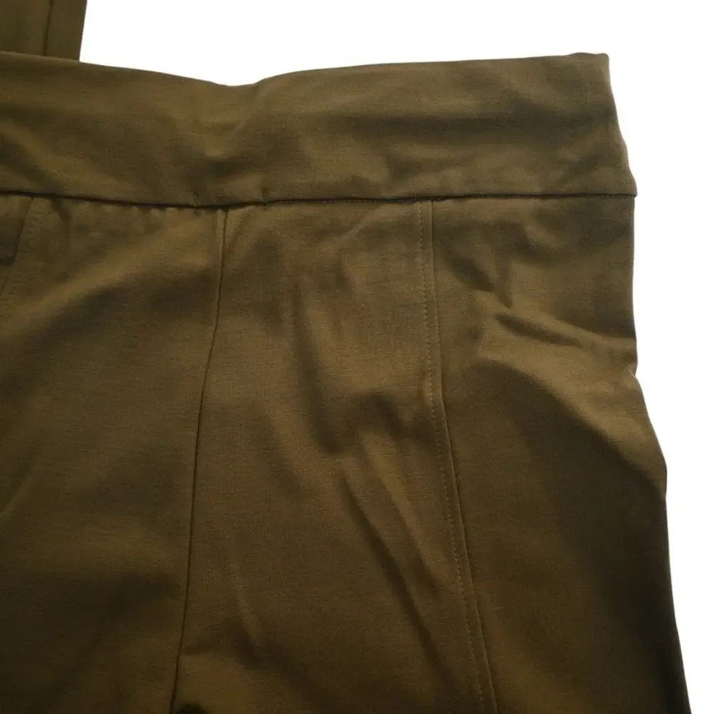 Coco + Carmen Womens S The Perfect Ponte Pant in Olive Green NEW